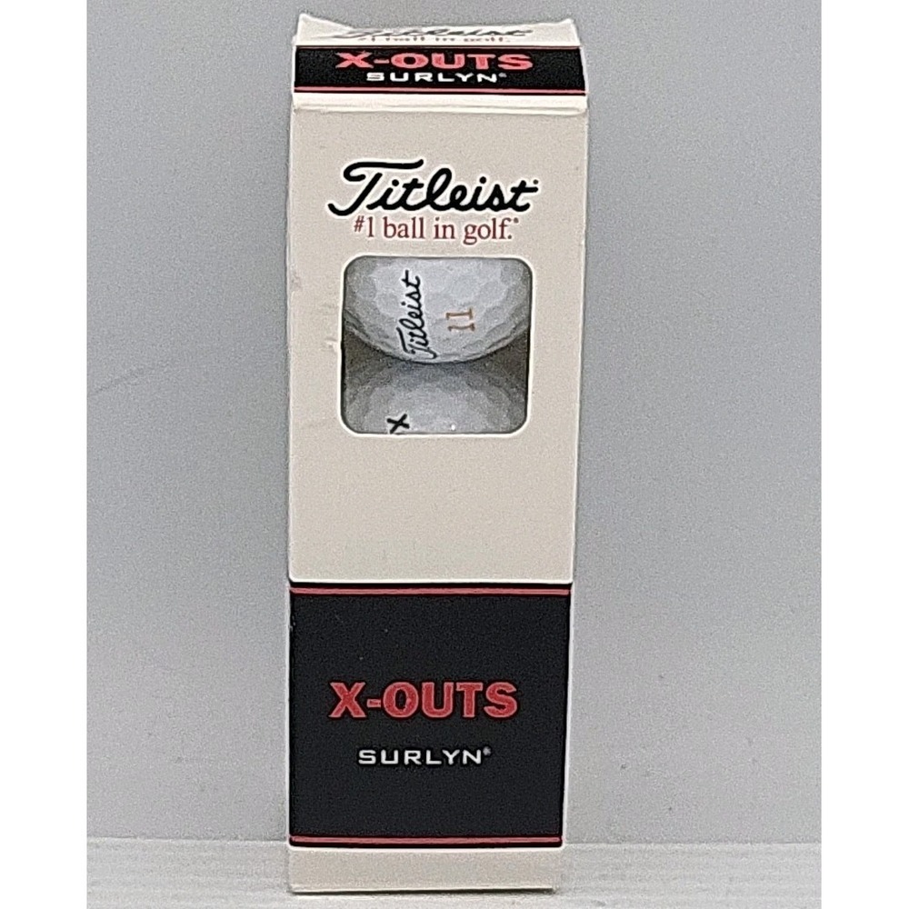 Titleist X-Outs Surlyn‎ Covered GOLF BALLS Pack of 3!!